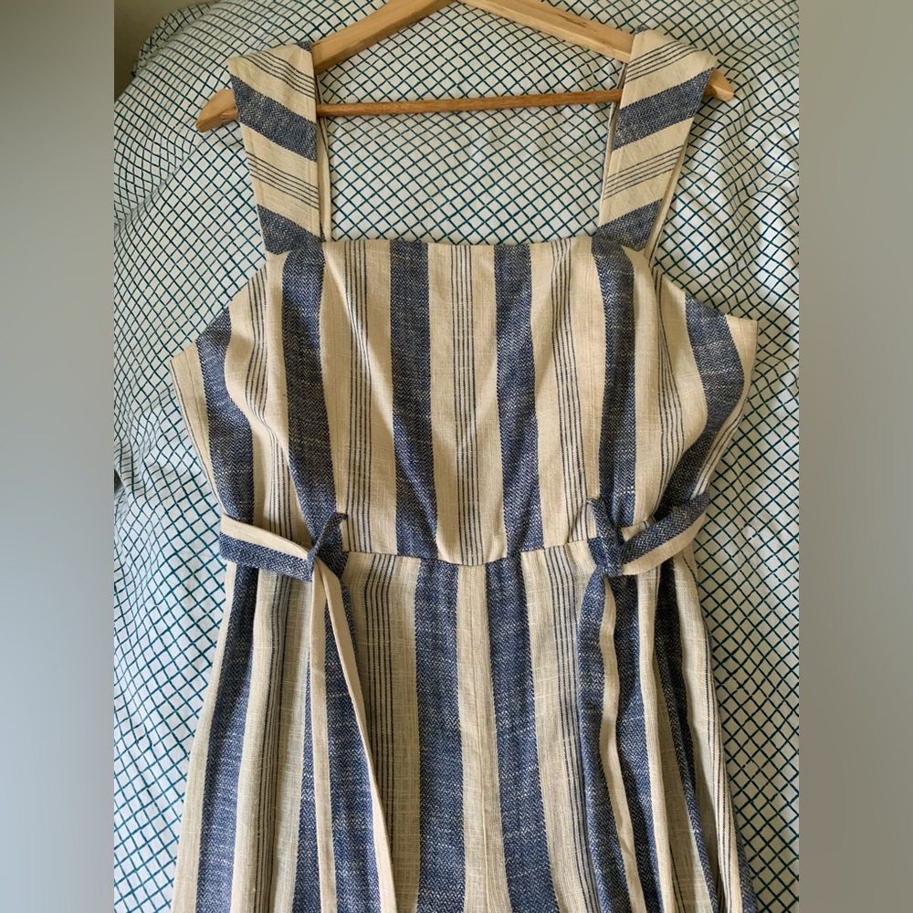 Alice + Olivia striped jumpsuit culottes NEW Size 6 Nautical stripes - Picture 12 of 16
